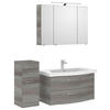 BADEZIMMER 4-teilig  in 128 cm  - Chromfarben/Graphitfarben, KONVENTIONELL, Glas/Keramik (128cm) - Pelipal