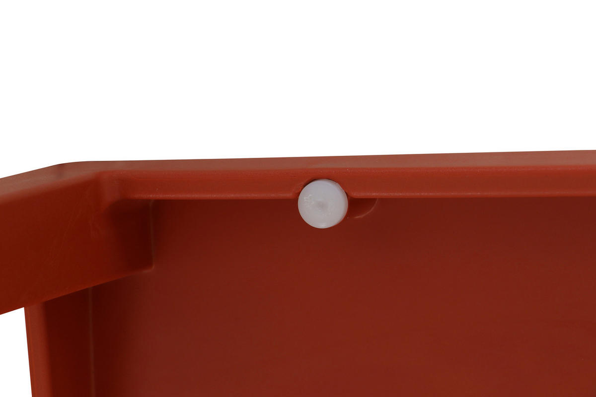 GARTENGARNITUR 3-teilig Stahl  - Anthrazit/Rot, Basics, Kunststoff/Metall (80/80/80cm) - Siena Garden