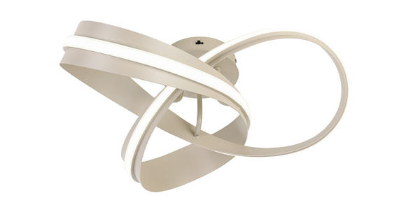 LED-DECKENLEUCHTE Orilo 52/22 cm  - Sandfarben, Design, Kunststoff/Metall (52/22cm) - Novel
