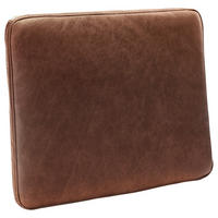 ZIERKISSEN   52/42/7 cm  - Dunkelbraun, Design, Leder (52/42/7cm) - Livetastic