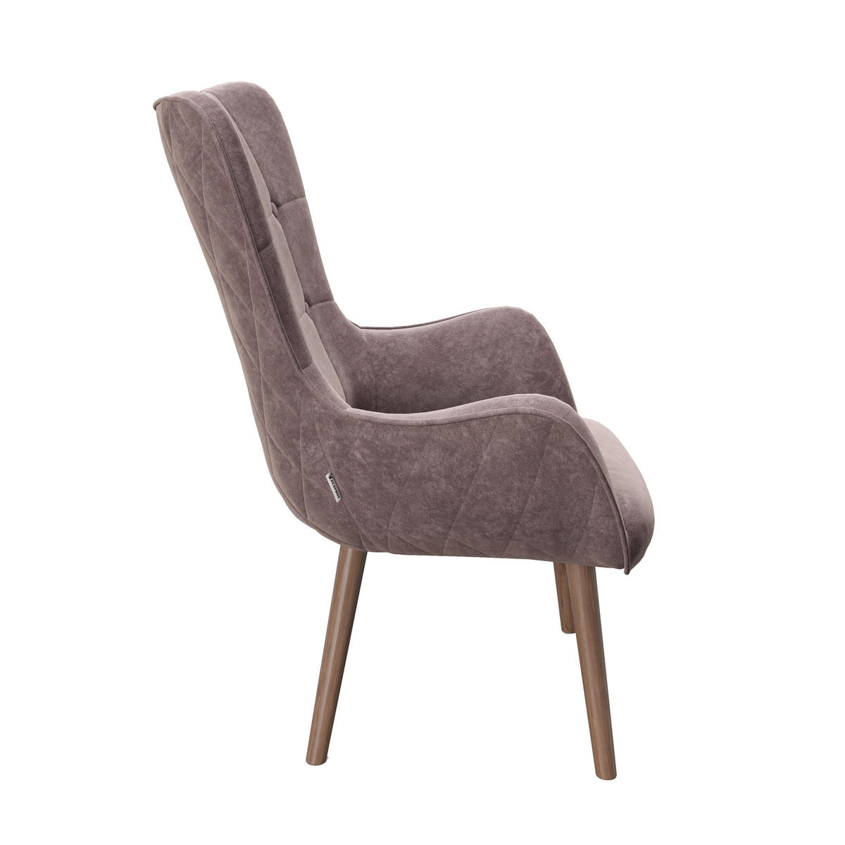 FOTELJ Z OPORO ZA GLAVO,  roza tekstil - roza/rjava, Konvencionalno, tekstil/les (68/99/77cm) - Playboy