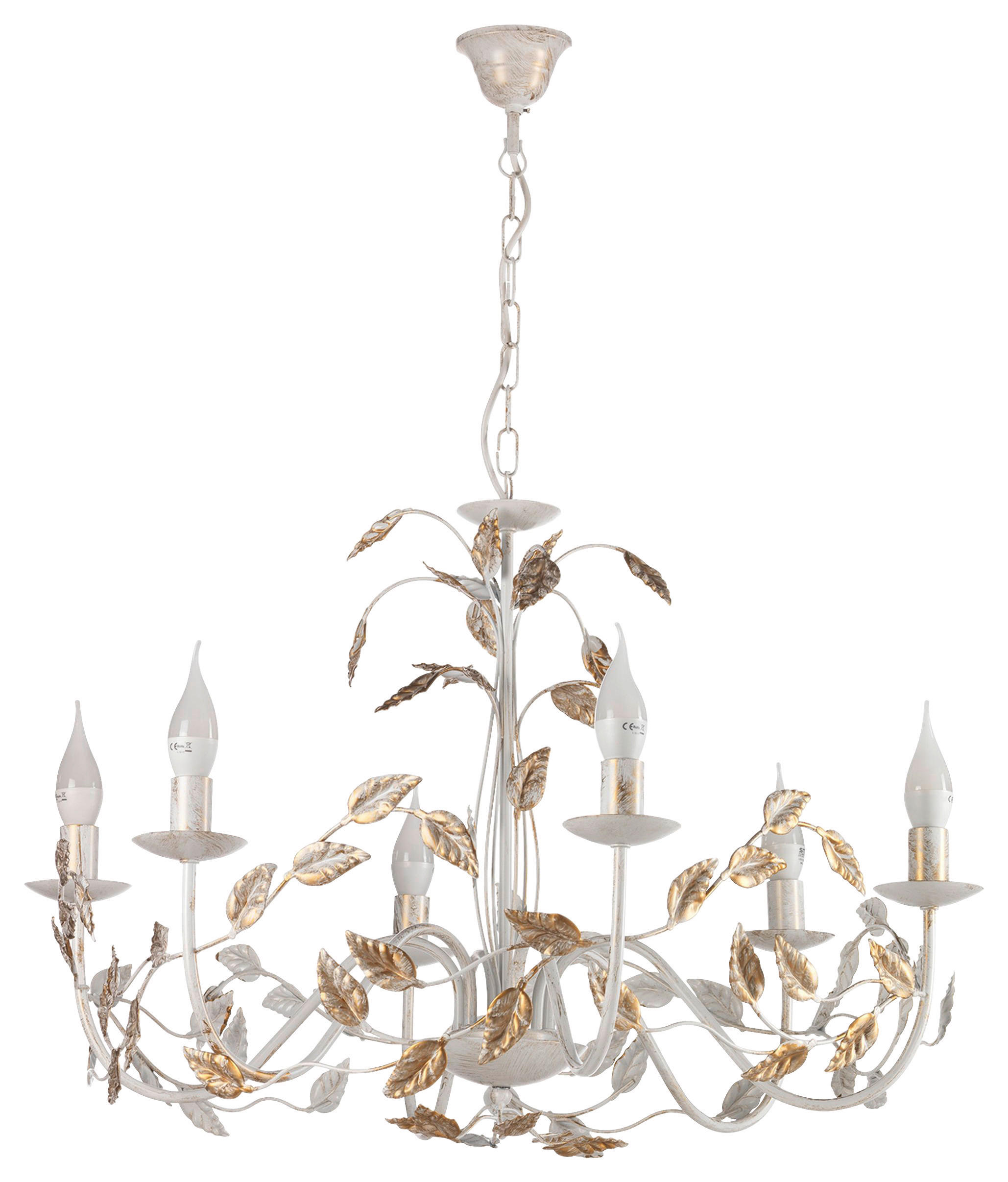 KRONLEUCHTER 4914 CAROLINA 70/70/110 cm   - Perlmutt, Basics, Metall (70/70/110cm)