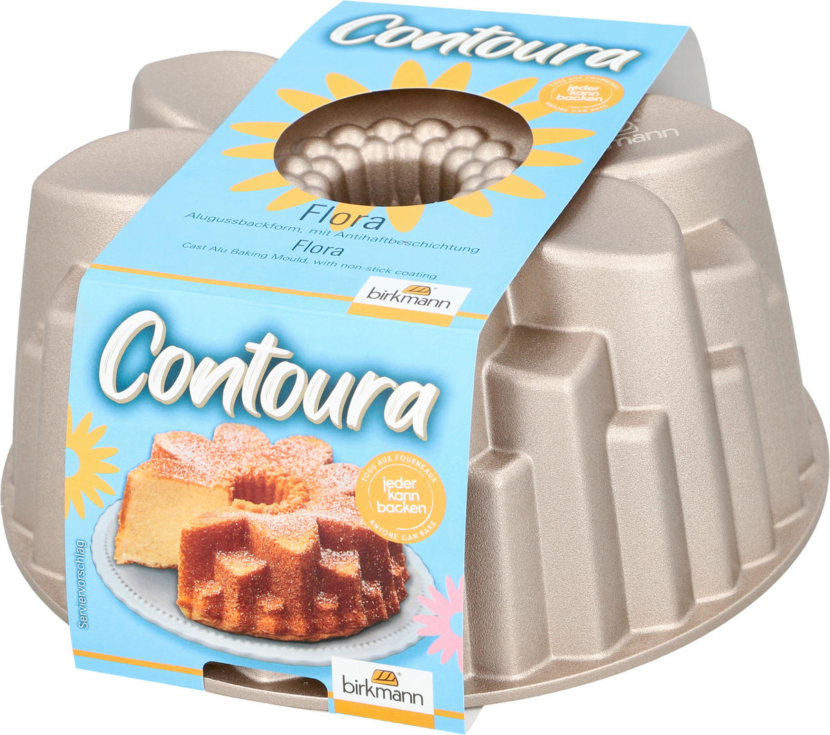 GUGELHUPFFORM  - Silberfarben, Trend, Metall (22/9,5cm) - Birkmann