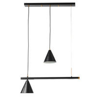 LED-HÄNGELEUCHTE 90/15/120 cm  - Schwarz, Design, Metall (90/15/120cm)