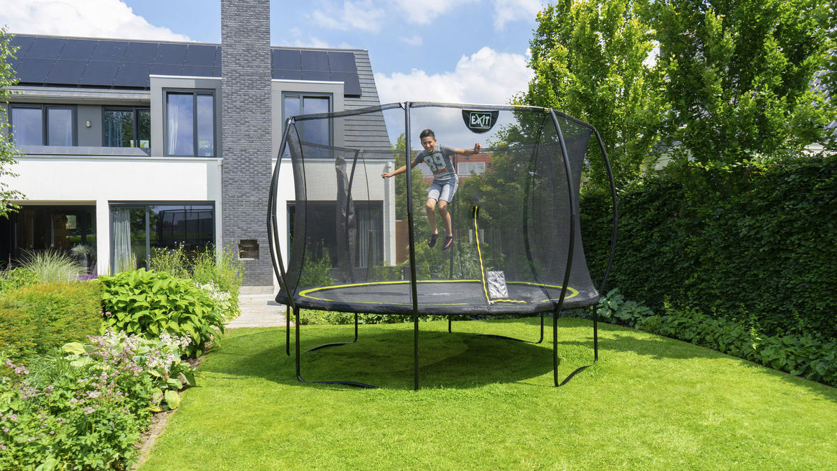 TRAMPOLIN EXIT SILHOUETTE Ø244  - Schwarz, KONVENTIONELL, Metall (244cm) - EXIT Toys