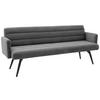 SITZBANK 216/86/68 cm Cord Dunkelgrau Metall  - Dunkelgrau/Schwarz, Design, Textil/Metall (216/86/68cm) - Dieter Knoll