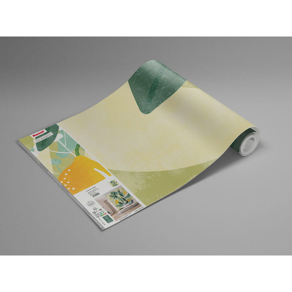 Thumbnail - Xora Vliestapete, Blau, Gelb, Grün, Zitronen, 200x250 cm, Fsc, Tapeten & Wandverkleidungen, Vliestapeten