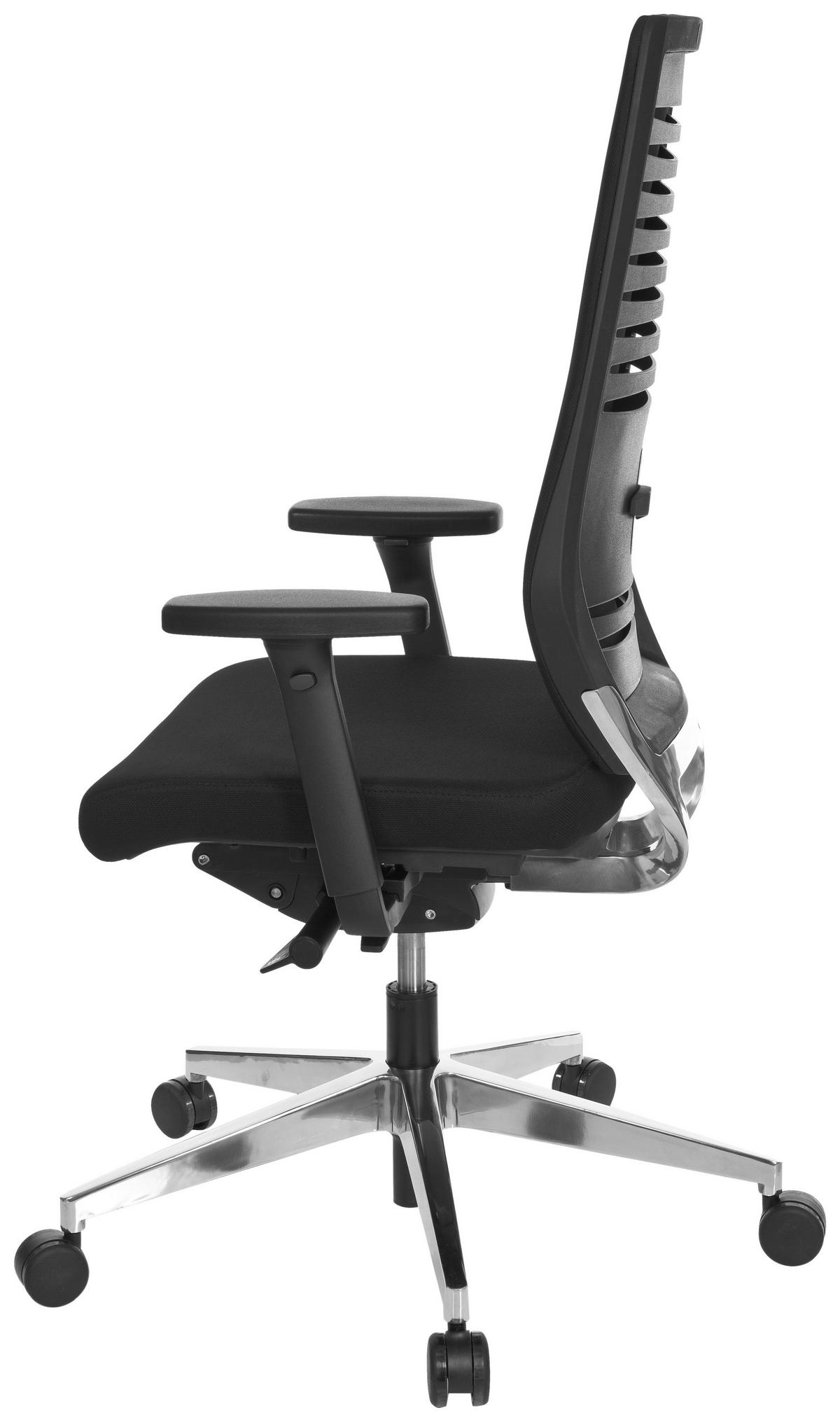 SNURRSTOL  i flatväv svart  - kromfärg/svart, Modern, metall/textil (60/123/53cm) - MID.YOU