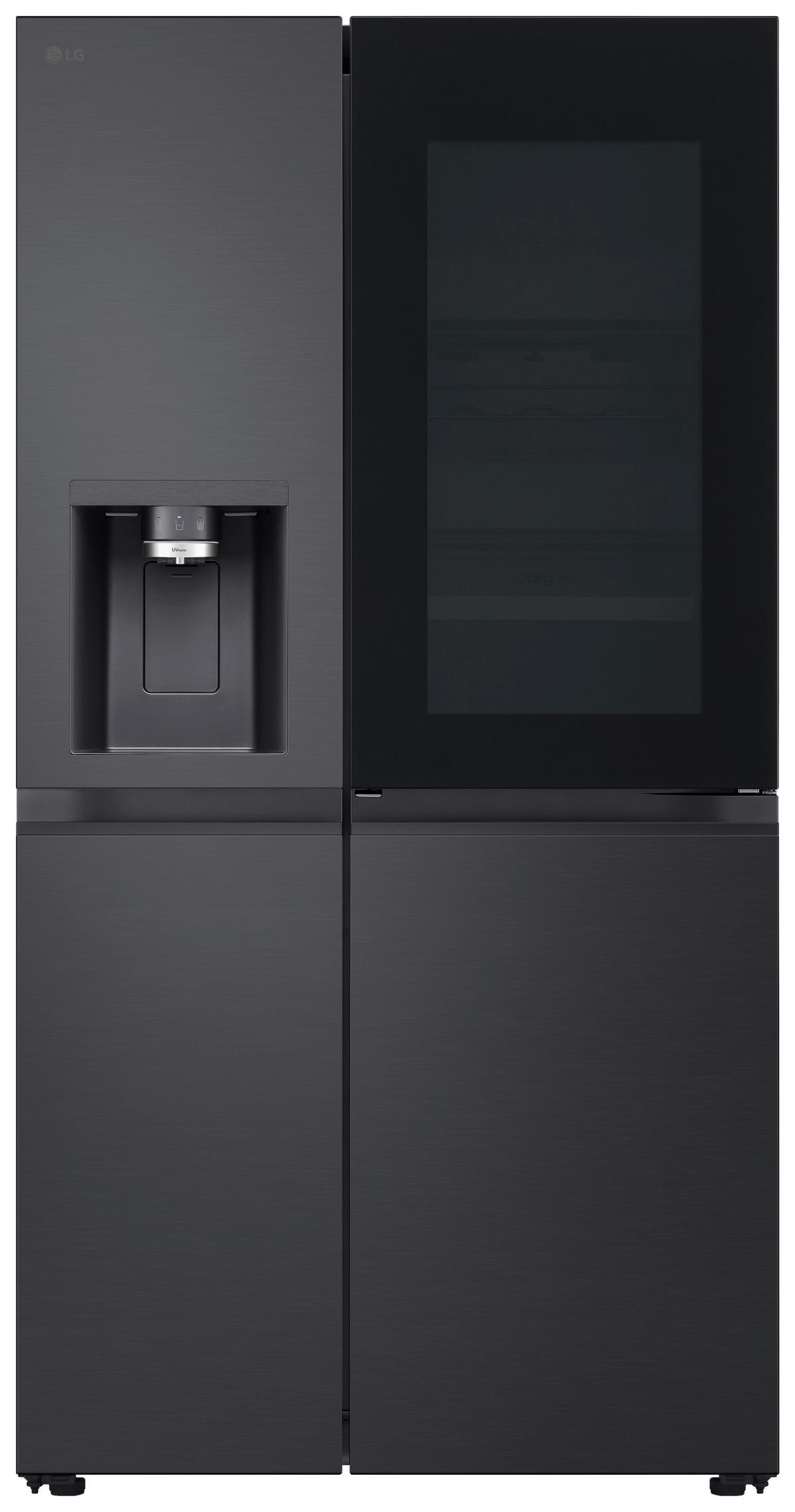 SIDE-BY-SIDE 91,3/179/73,5 cm GSXE90EVDD  - Schwarz, Basics, Glas/Kunststoff (91,3/179/73,5cm) - LG