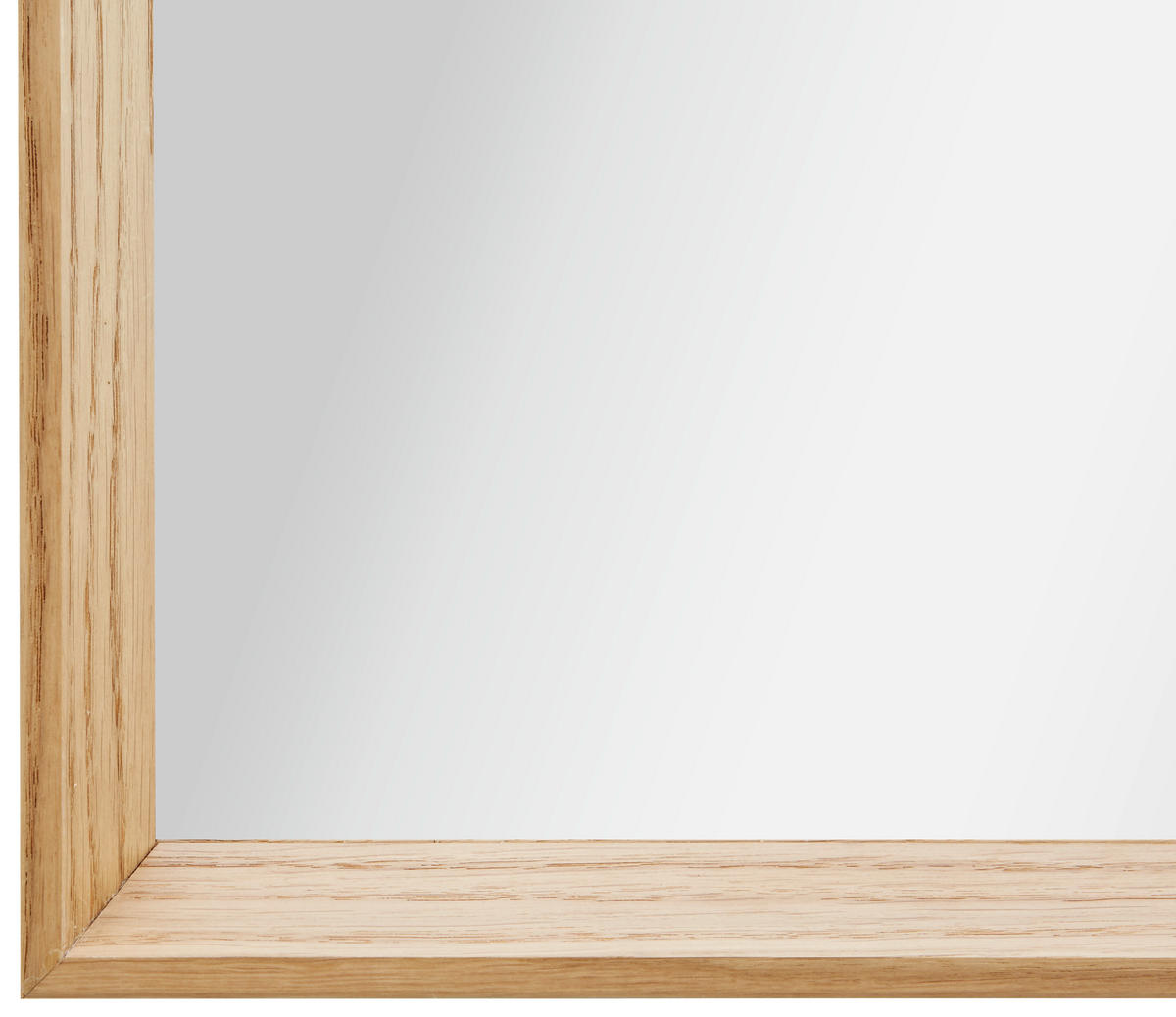 ZRKADLO 32,5/122,5/4 cm  - farba duba, Design, drevo/sklo (32,5/122,5/4cm) - Carryhome