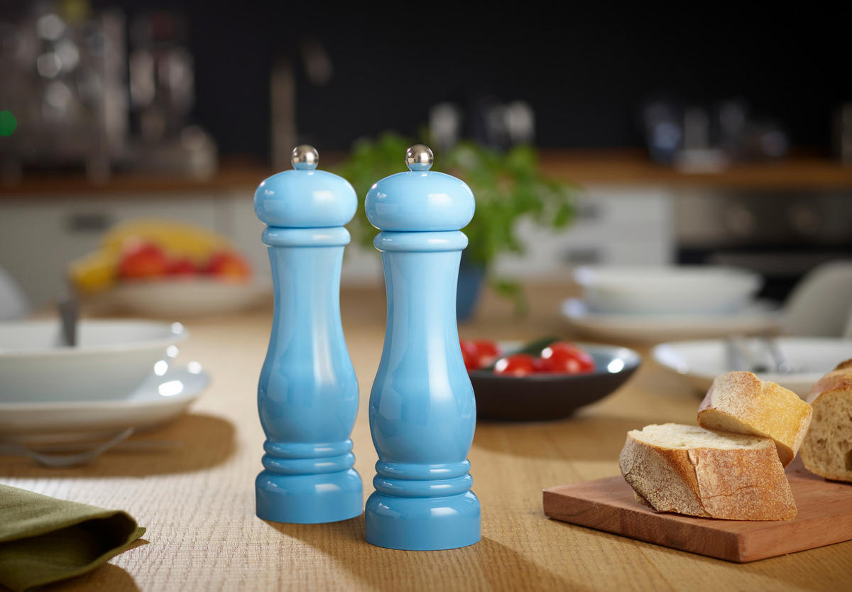 SALT- OCH PEPPARKVARN 6/21,5 cm   - ljusblå, Basics, plast/keramik (6/21,5cm) - Echtwerk