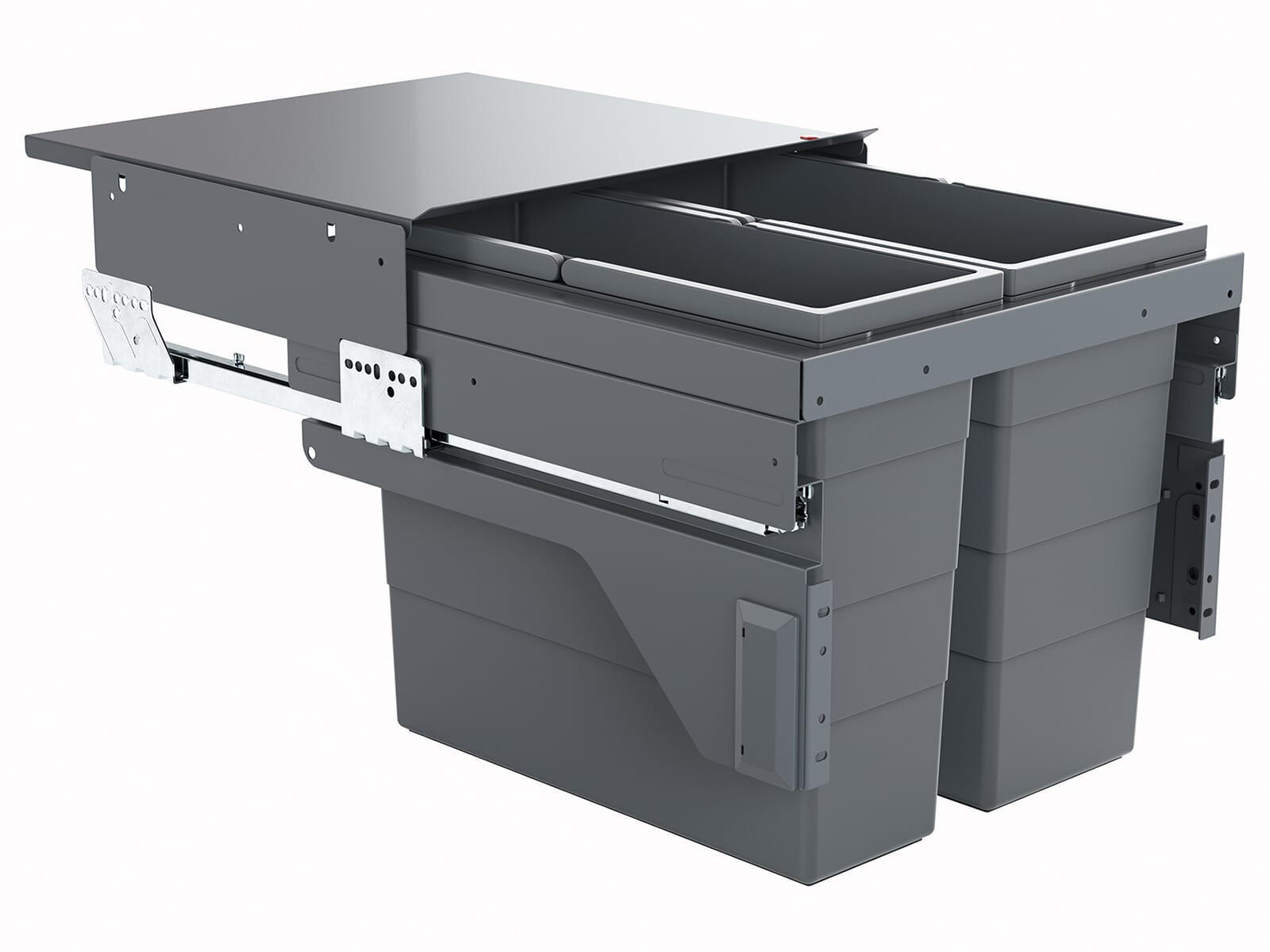 EINBAUABFALLSAMMLER 38 l  Kunststoff  - Basics, Kunststoff (41,2-41,8/37/43,4cm) - HKT