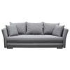 SCHLAFSOFA  mit Webstoff Grau  - Silberfarben/Grau, Design, Kunststoff/Textil (235/83/106cm) - MID.YOU