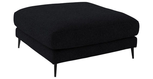 ECKSOFA  in Flachgewebe Schwarz  253/177 cm  - Schwarz, Design, Textil/Metall (253/177cm) - Dieter Knoll
