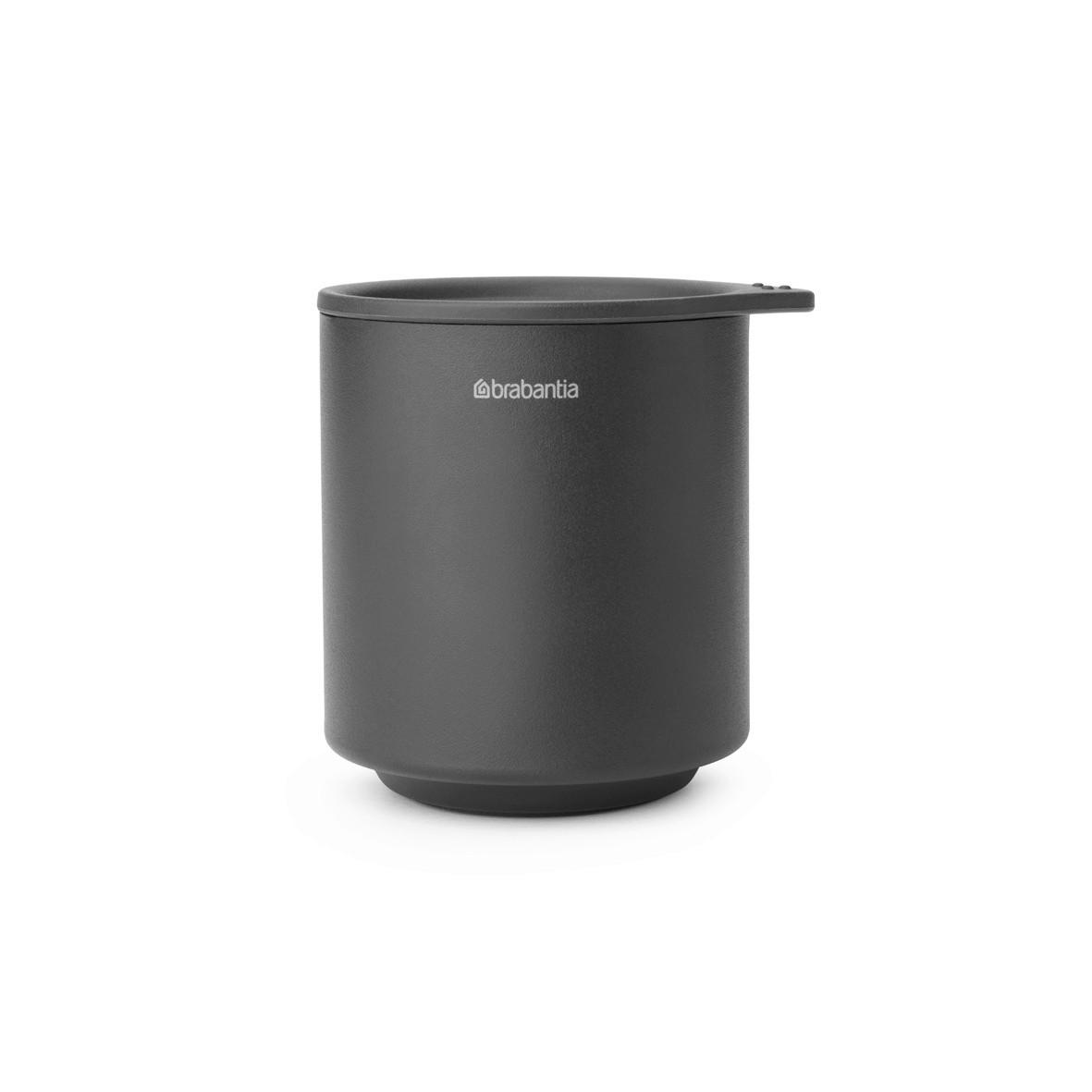 BECHER MINDSET    - Grau, Basics, Kunststoff/Metall (8.1/9.5/8.1cm) - Brabantia