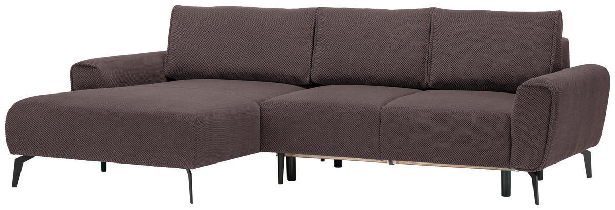 HÖRNSOFFA i vävt tyg brun  - brun/svart, Design, metall/textil (170/272cm) - Livetastic