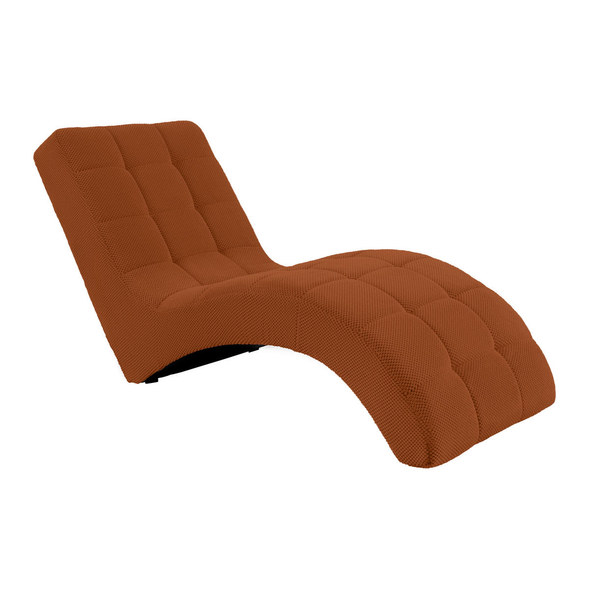 LIGGFÅTÖLJ i vävt tyg aprikos  - aprikos/svart, Modern, textil/plast (68/80/167cm) - MID.YOU