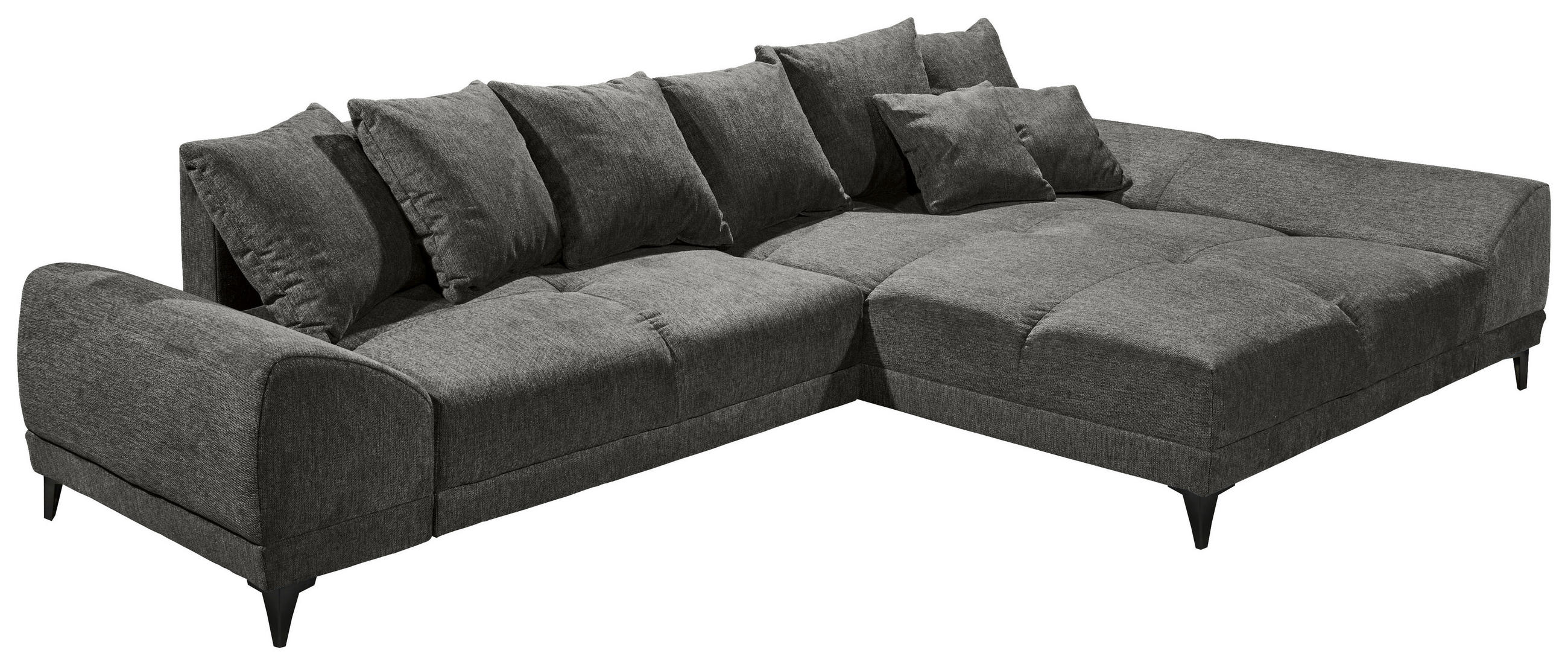 HÖRNSOFFA i vävt tyg antracit  - svart/antracit, Klassisk, textil/plast (310/185cm) - MID.YOU