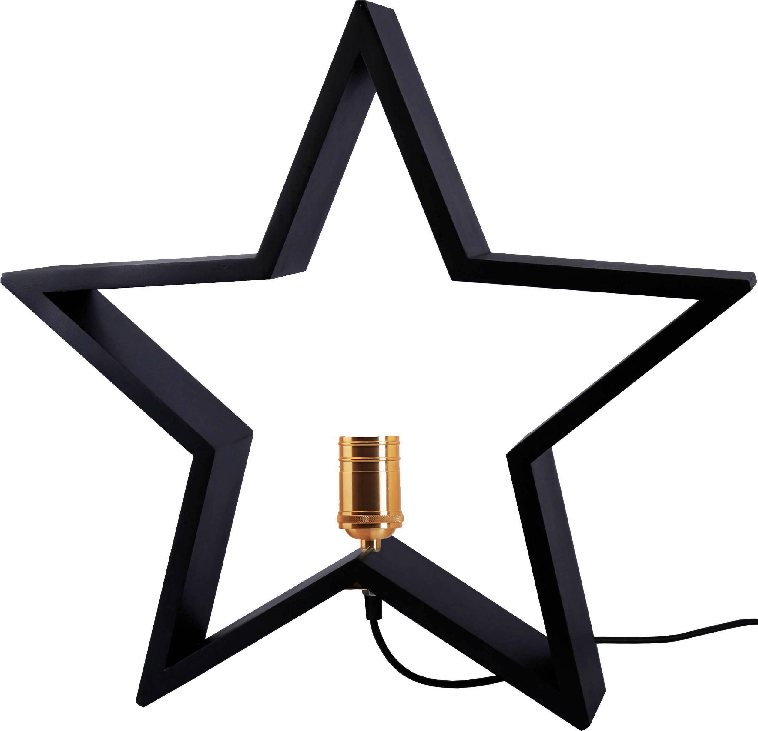 TISCHLEUCHTE - Messingfarben/Schwarz, Basics, Holz/Metall (50/10/48cm) - Eglo