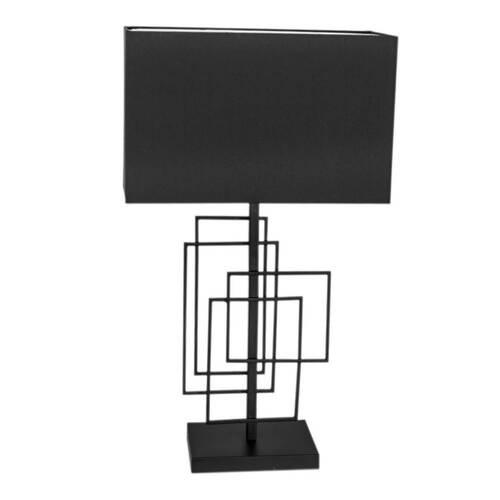 TISCHLEUCHTE PARAGON 40/16/69 cm   - Schwarz, Design, Textil/Metall (40/16/69cm) - By Rydéns