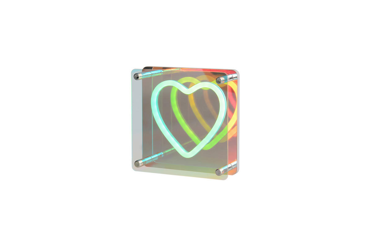 LED-TISCHLEUCHTE Querido  - Transparent/Weiß, LIFESTYLE, Kunststoff (14,5/14,5/5cm)