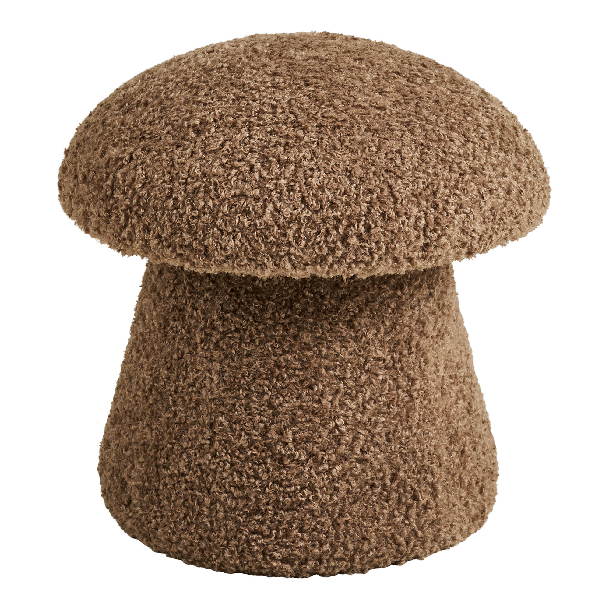 HOCKER in Textil Hellbraun  - Hellbraun, Basics, Textil (45/45/45cm)