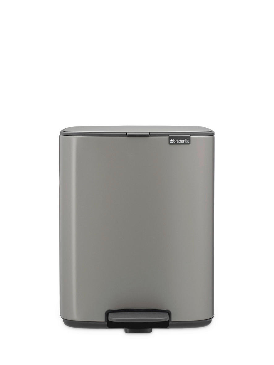 KANTA SA PAPUČICOM  12 l   - antracit/platinasta, Dizajnerski, metal/plastika (29/36,5/25,5cm) - Brabantia