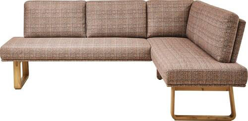 ECKBANK 280/174 cm  in Orange, Eichefarben  - Eichefarben/Orange, Design, Holz/Textil (280/174cm) - Dieter Knoll