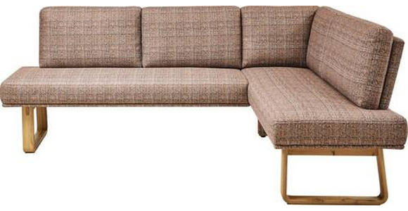 ECKBANK 280/174 cm in Orange, Eichefarben - Eichefarben/Orange, Design, Holz/Textil (280/174cm) - Dieter Knoll