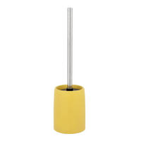 WC-BÜRSTENGARNITUR in Metall  Kunststoff   - Chromfarben/Gelb, Konventionell, Keramik/Kunststoff (10/39,5/10cm) - Schöner Wohnen