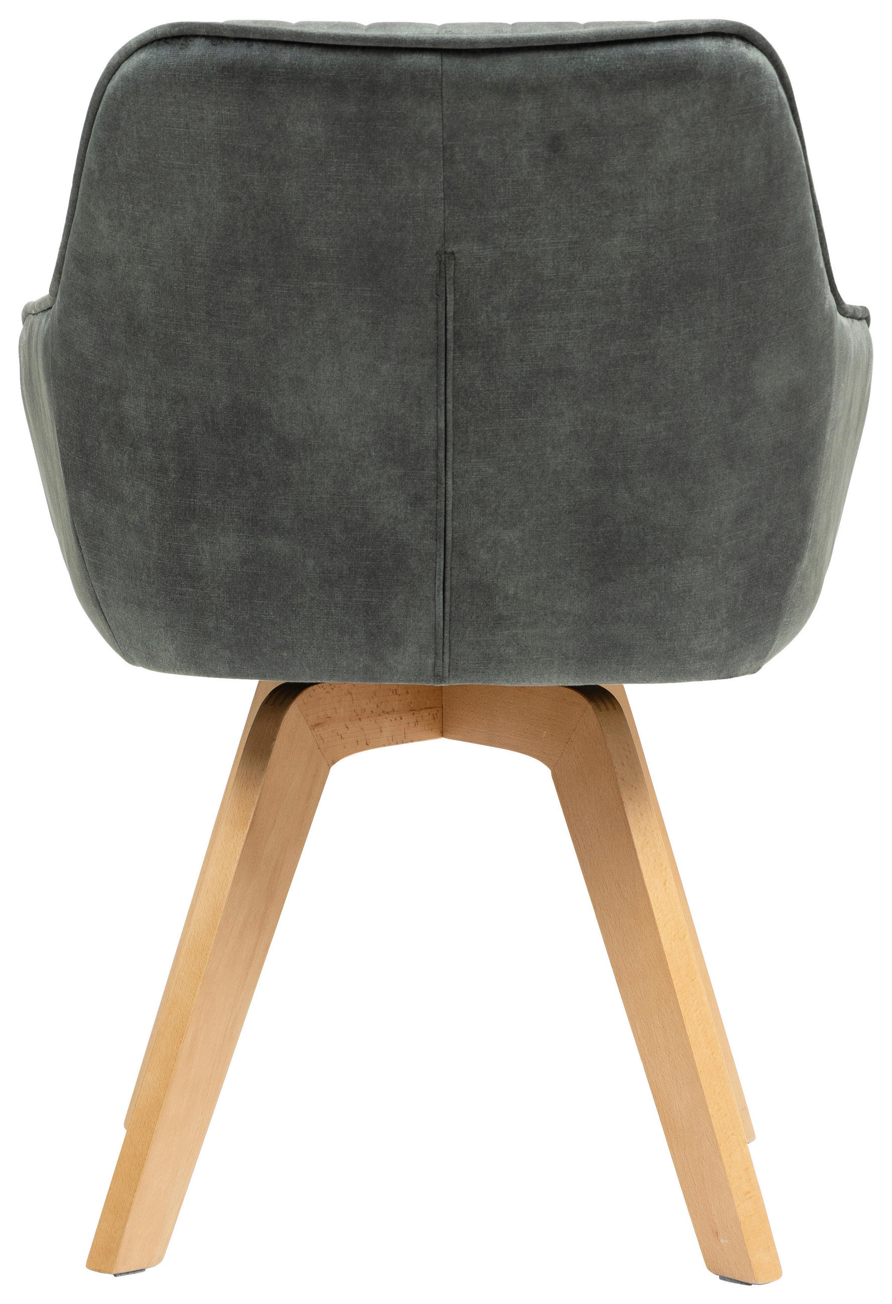 ARMLEHNSTUHL  in  - Dunkelgrün/Buchefarben, KONVENTIONELL, Holz/Textil (63/83/63cm) - MID.YOU