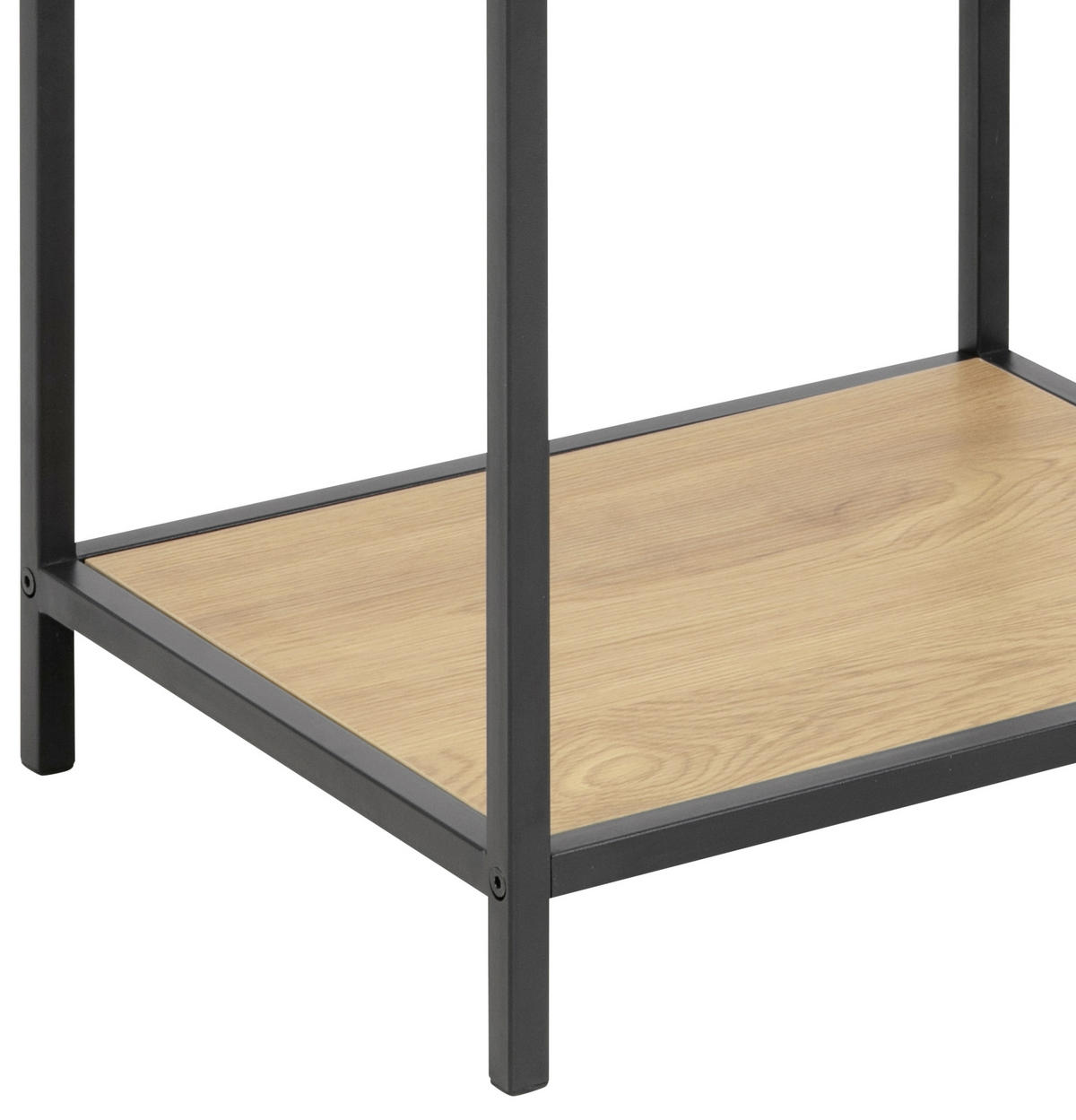 NACHTSCHRANK 42,0/63,0/35,0 cm  - Eichefarben/Schwarz, Trend, Holzwerkstoff/Metall (42,0/63,0/35,0cm) - MID.YOU