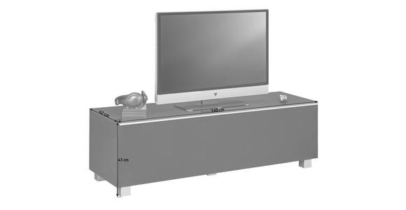 TV-ELEMENT Rot, Schwarz - Rot/Schwarz, Design, Glas/Holzwerkstoff (140/43/42cm) - Voleo