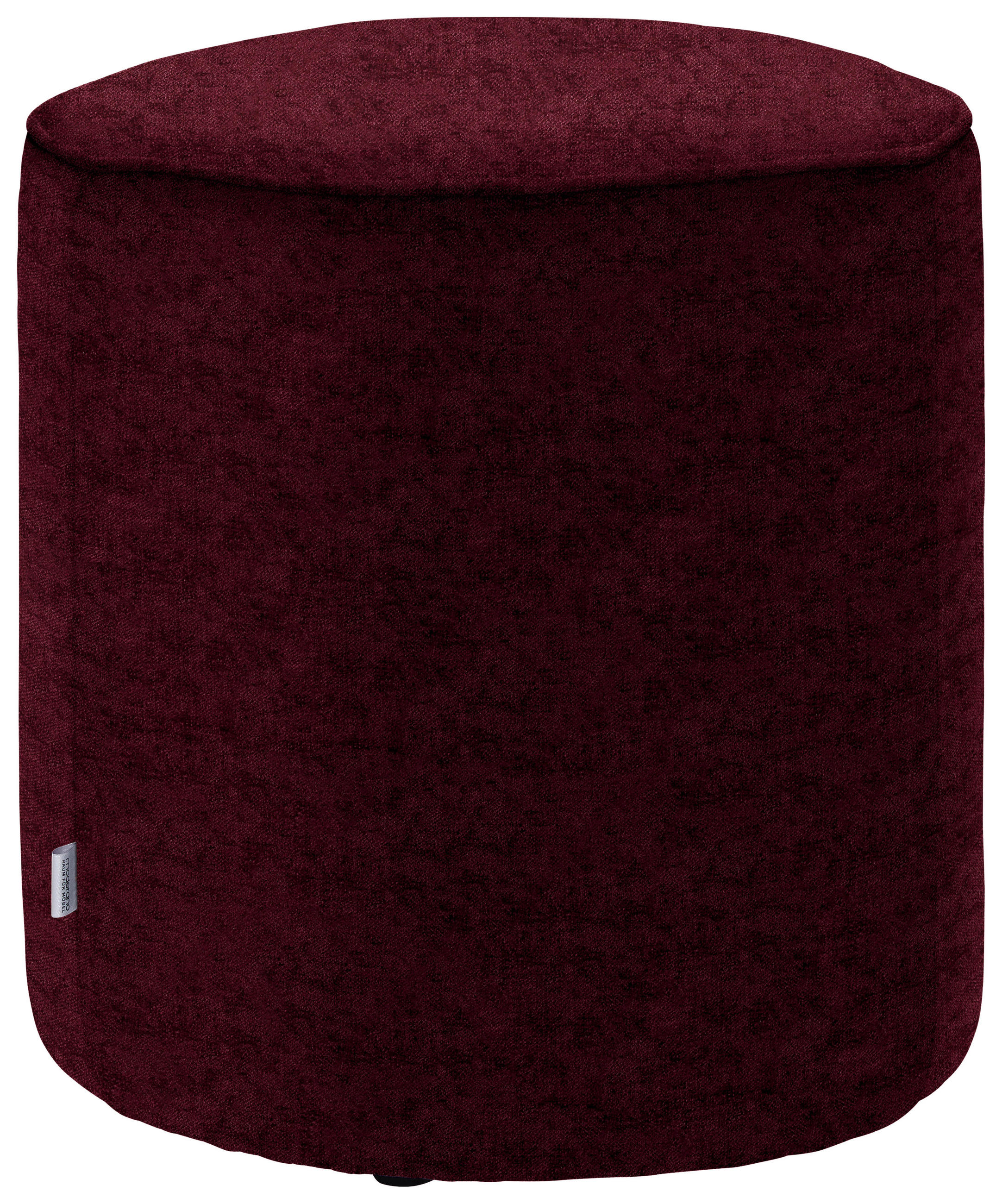HOCKER in Textil Bordeaux  - Bordeaux, Design, Textil (44/46/44cm) - Belluti