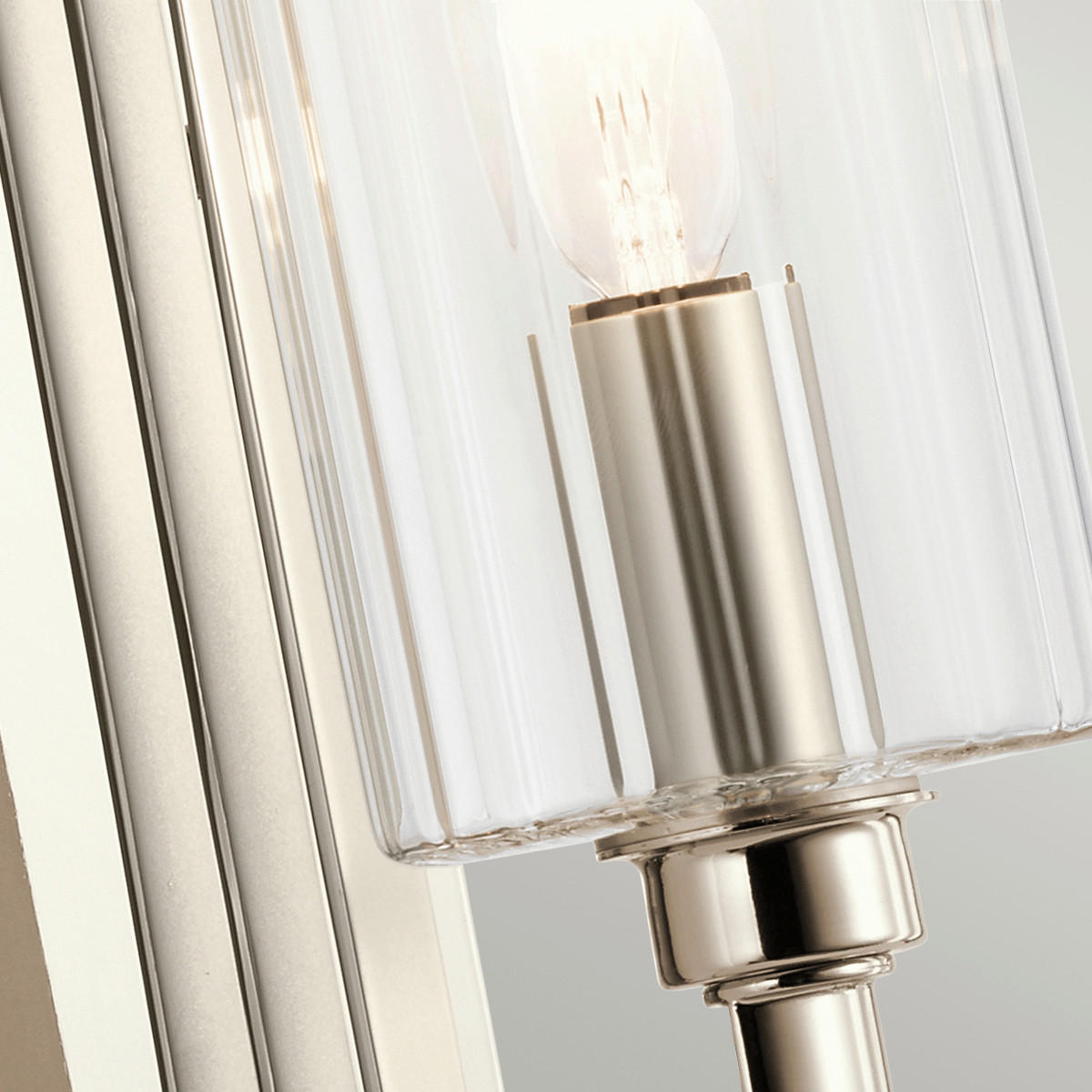 WANDLEUCHTE - Nickelfarben, Konventionell, Glas/Metall (11,5/16/33,5cm) - Elstead Lighting