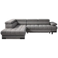 HÖRNSOFFA i vävt tyg antracit  - svart/antracit, Design, metall/textil (223/263cm) - Welnova