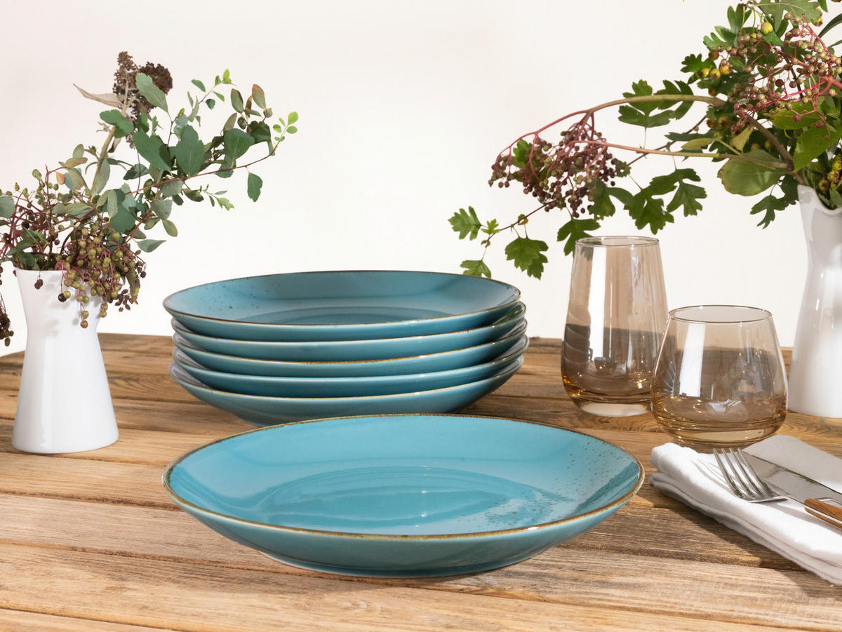 SET MATTALLRIKAR 27 cm  - turkos, Trend, keramik (27cm) - Creatable
