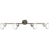 LED-STRAHLER 8/9 cm   - Nickelfarben, Design, Metall (8/9cm) - Globo