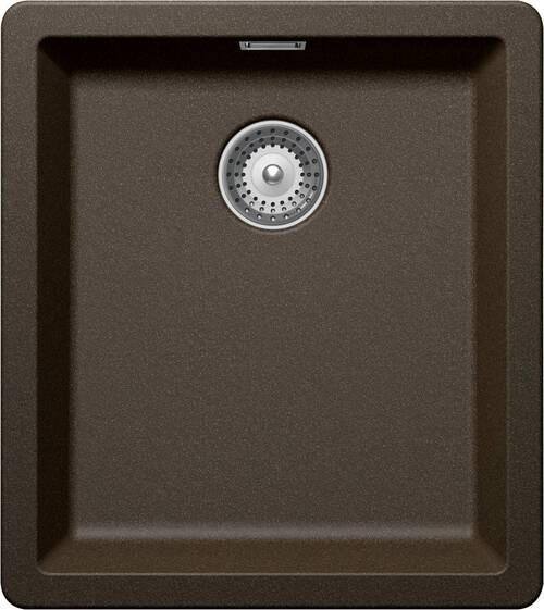 Schock Greenwich Granitspüle – N-100L U Puro Schwarz, Für Unterschränke Ab 60 Cm, 55,6 X 45,6 Cm