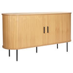 SIDEBOARD  in 140/76/40 cm  - Eichefarben/Schwarz, Design, Holzwerkstoff/Metall (140/76/40cm) - Xora