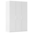 DREHTÜRENSCHRANK 151/235/61 cm,  in Weiß, 3-türig  - Weiß, Basics, Holzwerkstoff/Metall (151/235/61cm) - Novel