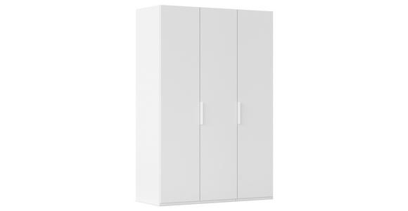 DREHTÜRENSCHRANK 151/235/61 cm,  in Weiß, 3-türig  - Weiß, Basics, Holzwerkstoff/Metall (151/235/61cm) - Novel