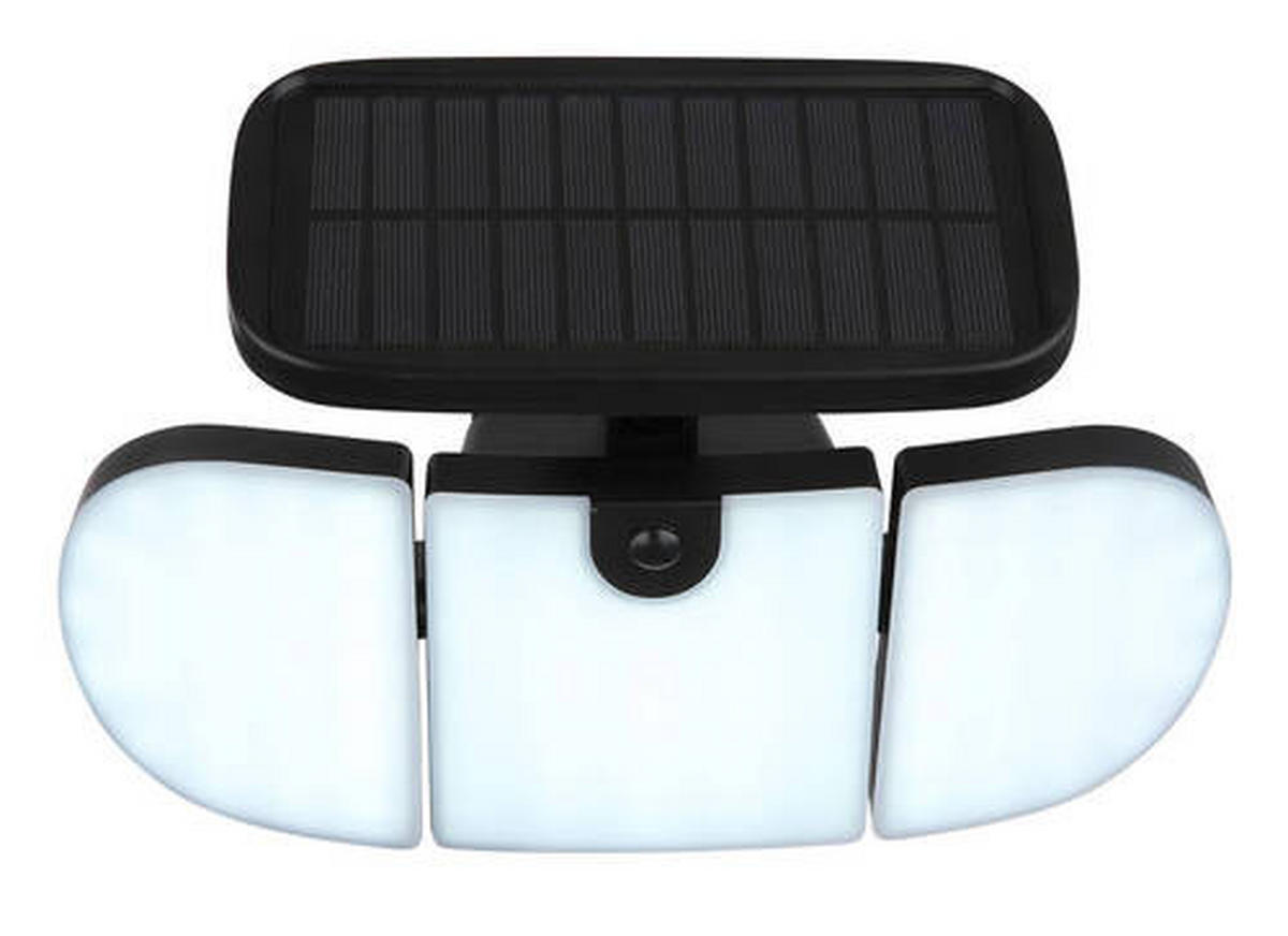 SOLARLEUCHTE 27,9/14,8/15,3 cm   - Opal/Schwarz, Basics, Kunststoff (27,9/14,8/15,3cm) - Globo