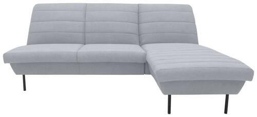 ECKSOFA Looks IX Hellblau Webstoff - Schwarz/Hellblau, Design, Textil/Metall (214/168cm) - LOOKS by W.Joop