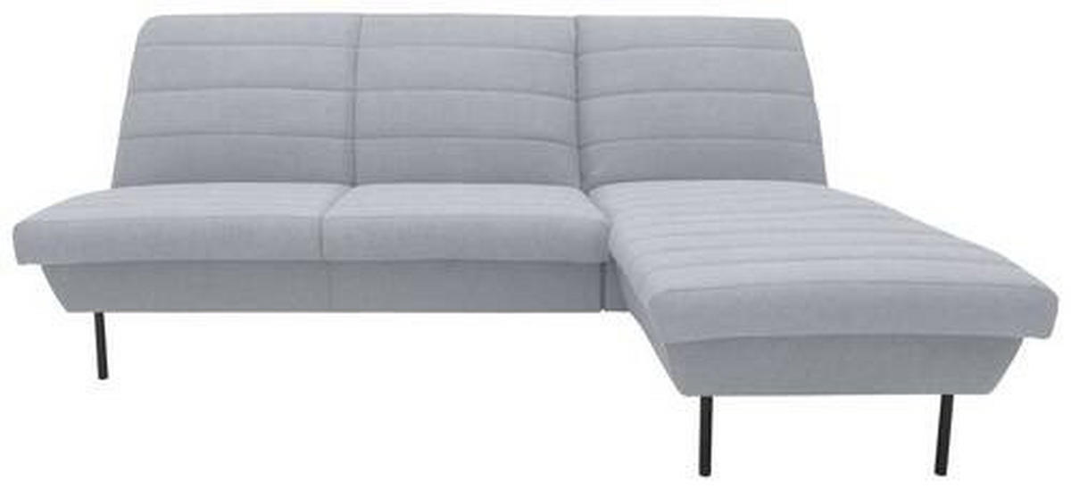 ECKSOFA in Webstoff Hellblau  214/168 cm  - Schwarz/Hellblau, Design, Textil/Metall (214/168cm) - LOOKS by W.Joop