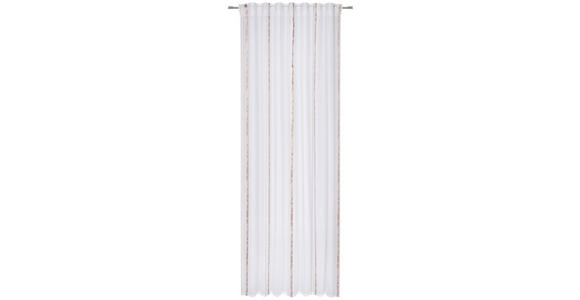 FERTIGVORHANG halbtransparent - Beige, KONVENTIONELL, Textil (140/255cm) - Novel