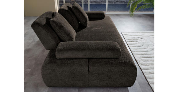 SCHLAFSOFA  in Chenille Anthrazit  - Anthrazit/Schwarz, KONVENTIONELL, Kunststoff/Textil (235-255/80/116-138cm) - Carryhome