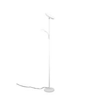 PODNA LED LAMPA - bela, Osnovno, metal/plastika (25/178cm)