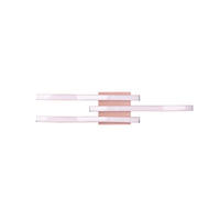 LED-DECKENLEUCHTE    56/7/12 cm  - Weiss/Roségold, Basics, Kunststoff/Metall (56/7/12cm)