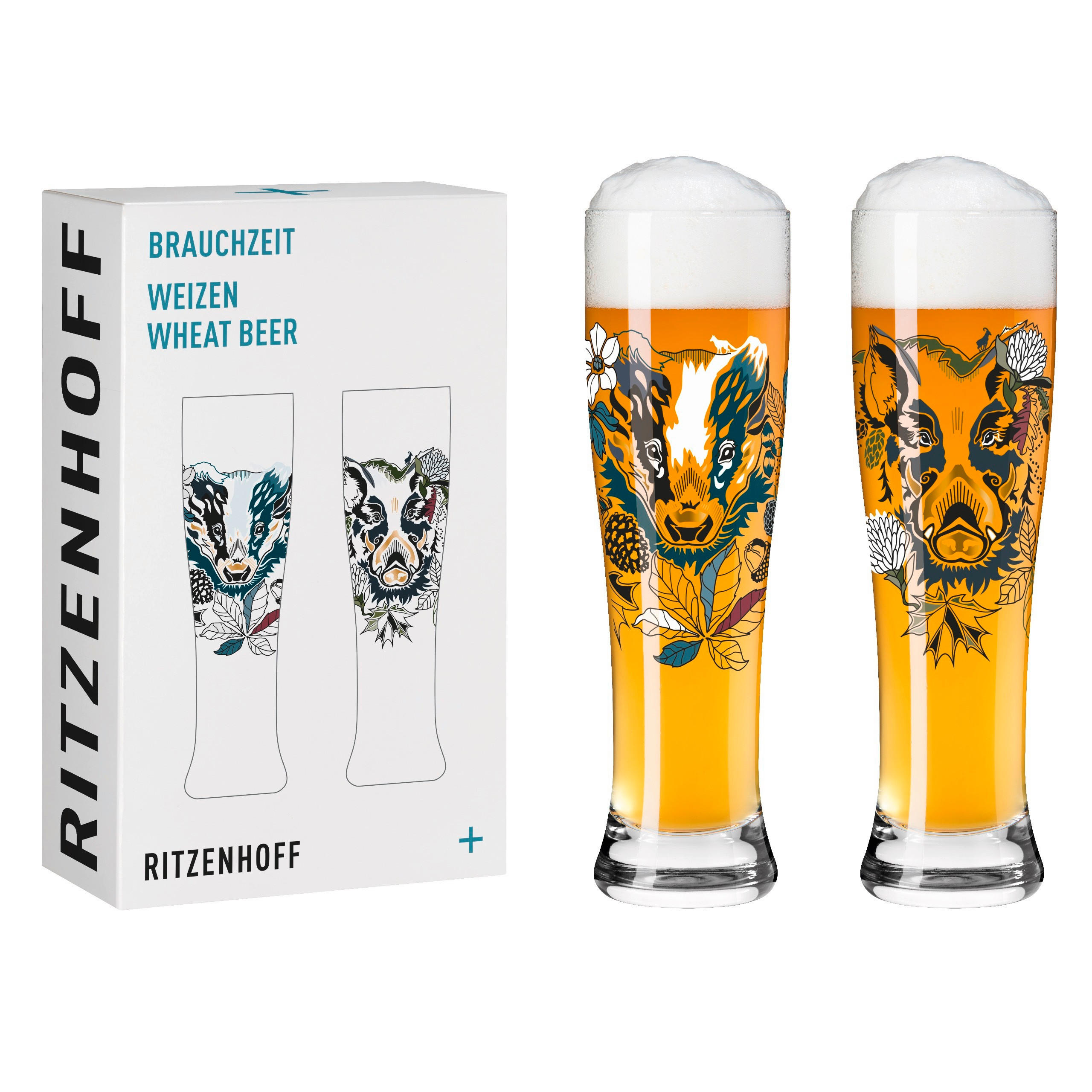GLÄSERSET Brauchzeit 2-teilig  - Multicolor, Trend, Glas (16,2/26,6/8,1cm) - Ritzenhoff